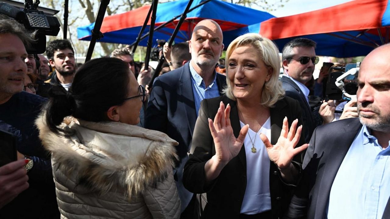 Marine Le Pen says all animals should be stunned before slaughter, and frames the issue as one of animal welfare. Credit: AFP Photo