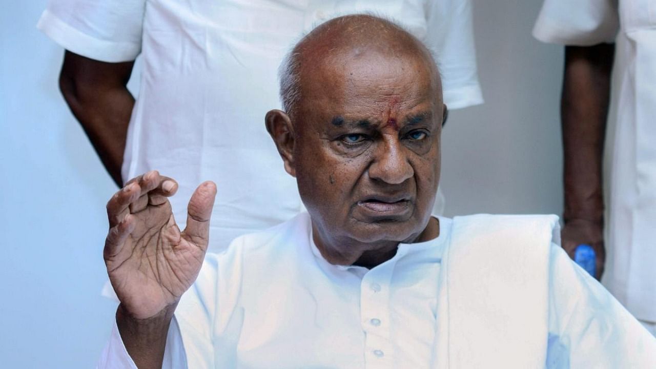 H D Deve Gowda. Credit: PTI file photo