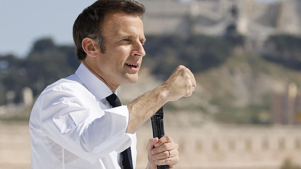 France President Emmanuel Macron. Credit: AFP Photo