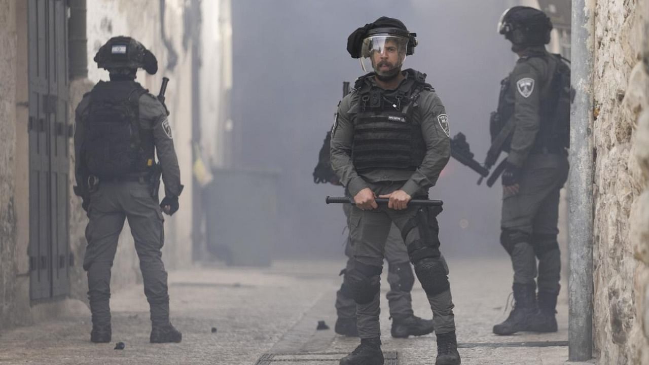 Israeli police is deployed in the Old City of Jerusalem. Credit: AP/PTI Photo