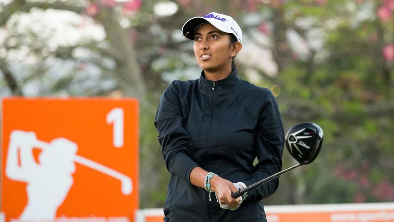 While Aditi Ashok has been a trailblazer of sort for women golfers in India, the emergence of Tvesa Malik, Pranavi Urs, Avani Prashanth, among others, shows the game is on the upswing in the country. DH File Photos/ LET.com