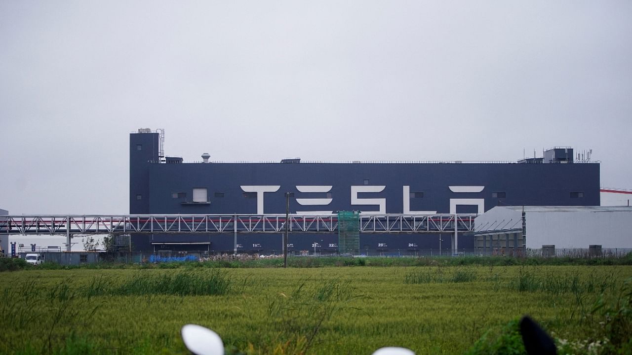 A view of the Tesla factory in Shanghai. Credit: Reuters Photo