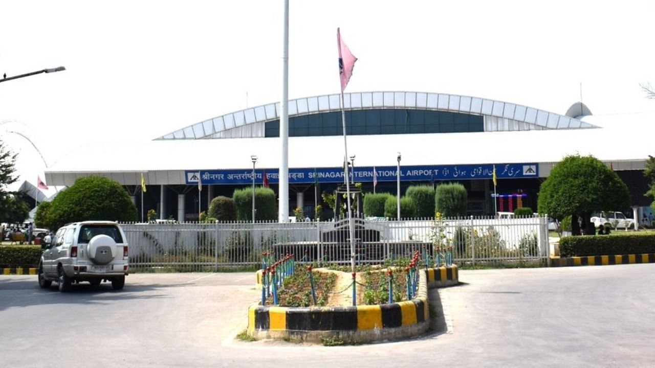 A view of Srinagar airport. Credit: Twitter