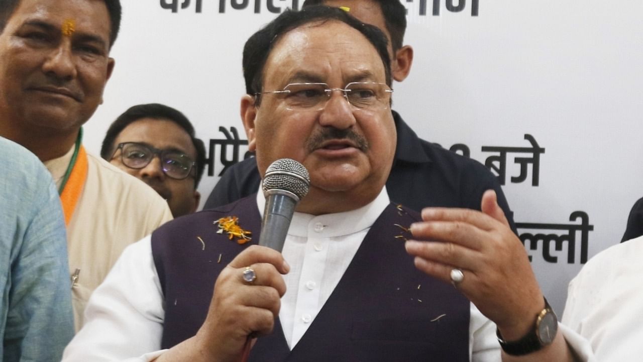 BJP president JP Nadda. Credit: IANS Photo