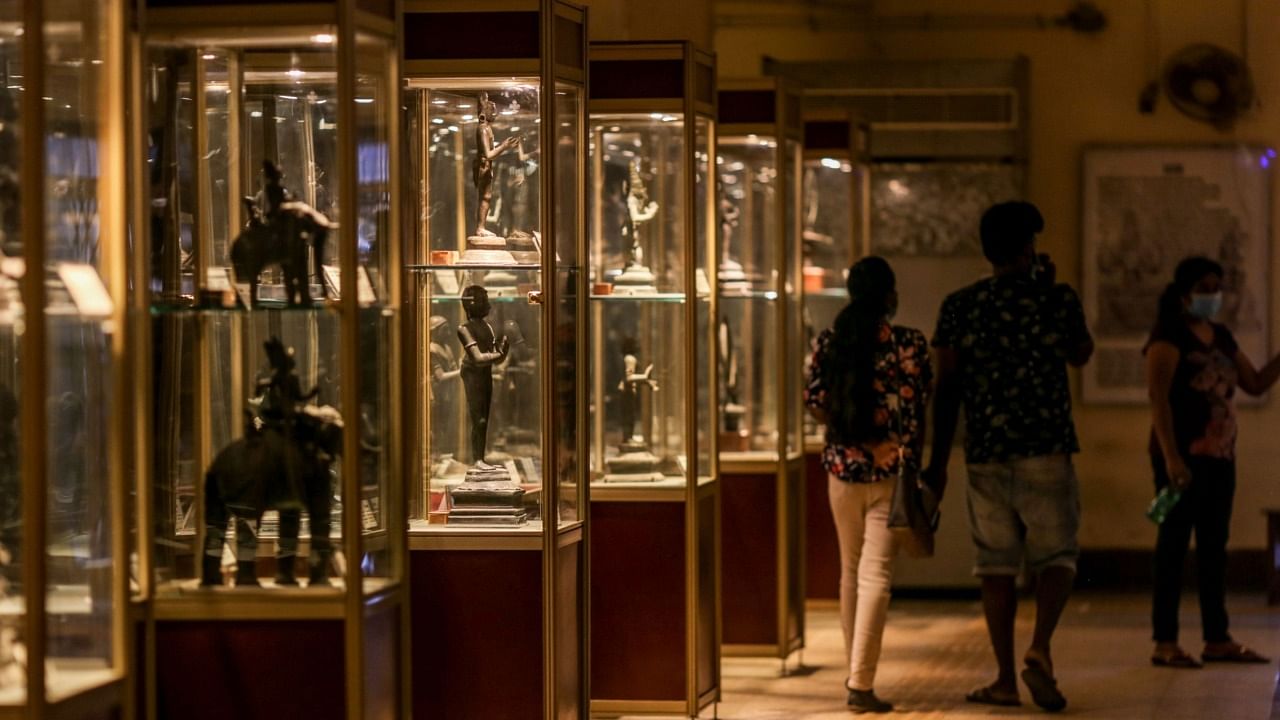 A gallery of bronze sculptures at the Government Museum in Chennai. Credit: Dhiraj Singh/Bloomberg Photo