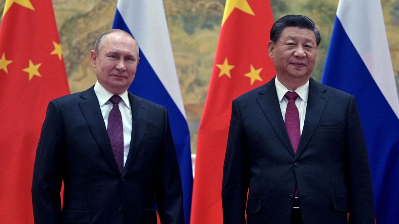 Russian President Vladimir Putin attends a meeting with Chinese President Xi Jinping. Credit: Reuters file photo