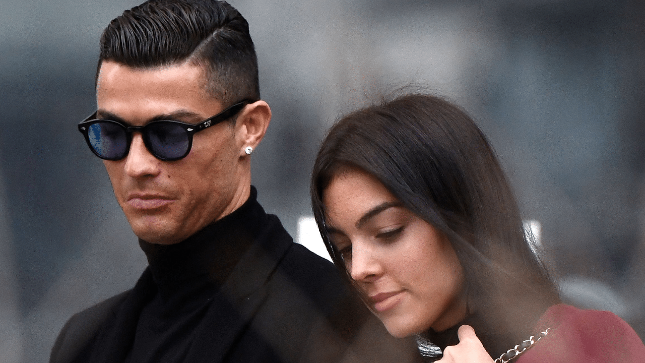  Real Madrid player Cristiano Ronaldo with his Spanish girlfriend Georgina Rodriguez. Credit: AFP Photo