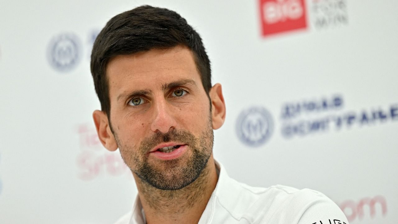 Serbian tennis star Novak Djokovic. Credit: AFP File Photo