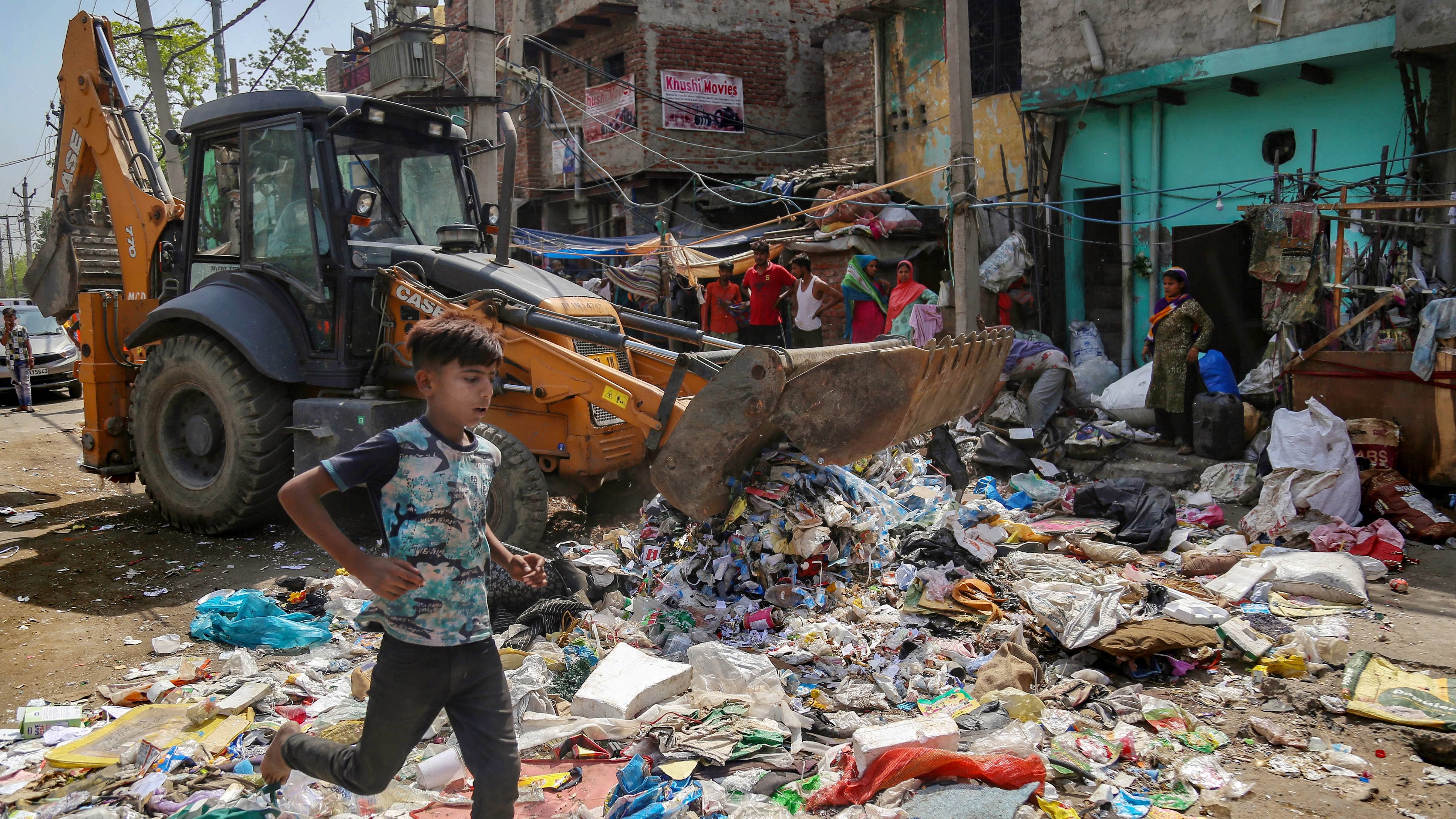 The drive in the violence-hit area was a replication of what the civic bodies did in BJP-ruled Uttar Pradesh, Gujarat and Madhya Pradesh where Ram Navami processions had led to violence. Credit: PTI Photo