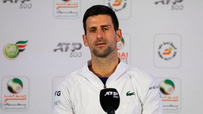 World number one Novak Djokovic. Credit: AFP Photo