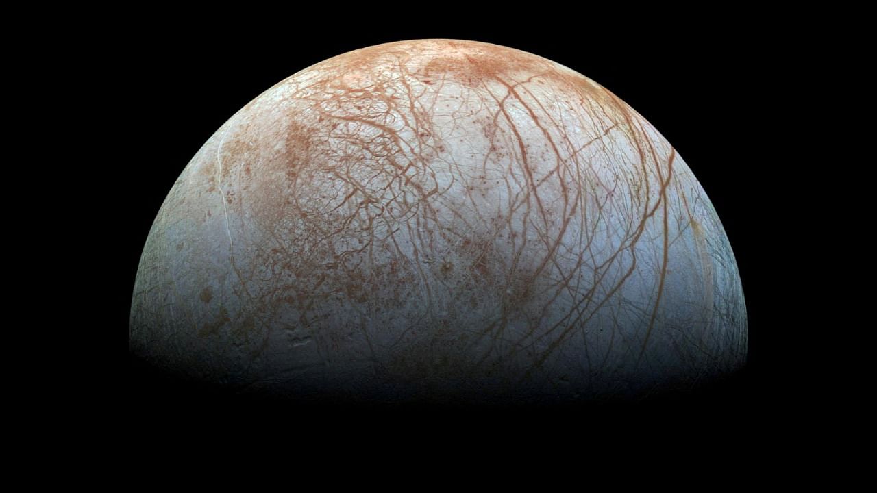 A view of Jupiter's moon Europa. Credit: Reuters photo/NASA