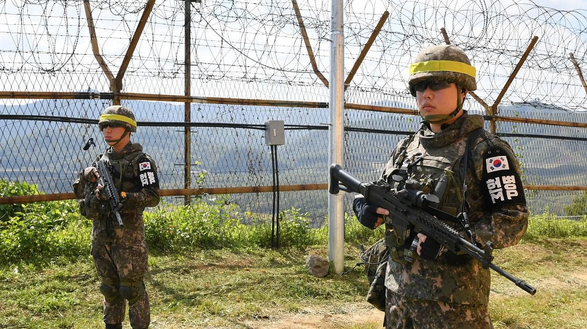 [File Photo] South Korean soldiers. Picture Credit: Reuters