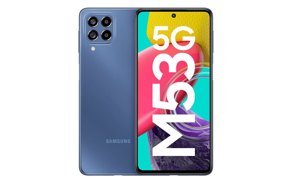 The new Galaxy M53 5G launched in India. Credit: Samsung 