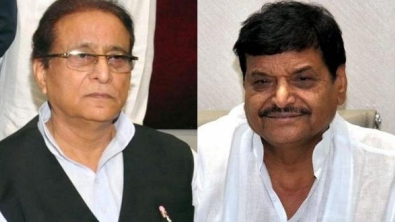 Shivpal Singh Yadav and Azam Khan.. Credit: IANS Photo