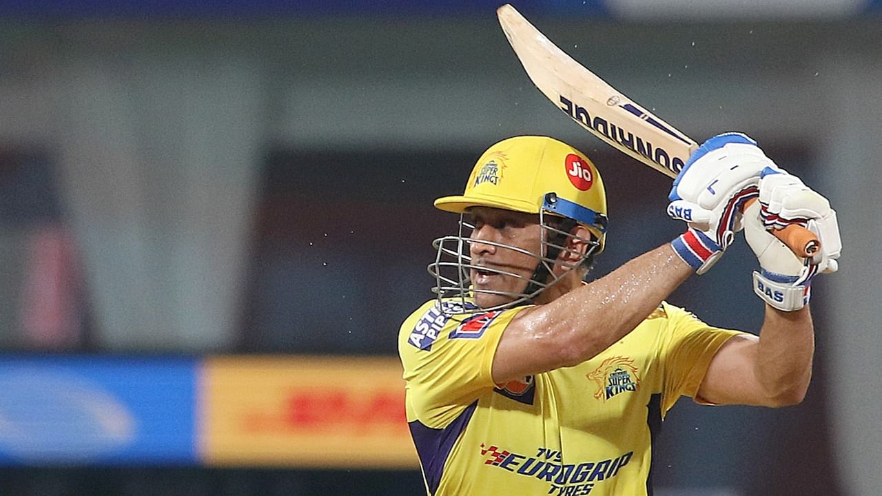 MS Dhoni in action for Chennai Super Kings. Credit: PTI Photo