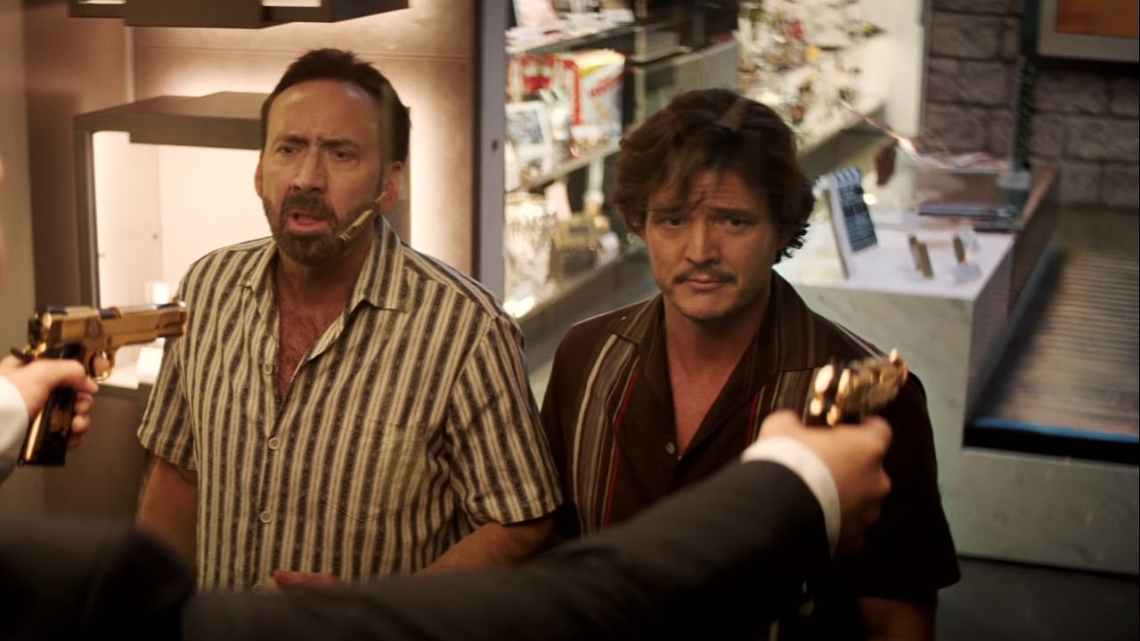 Nicolas Cage and Pedro Pascal really build their performances right off of each other throughout the film. Credit: Lionsgate Movies