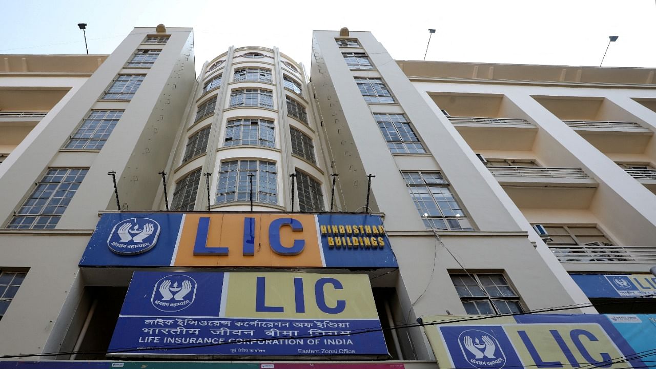 An exterior view of Life Insurance Corporation of India (LIC). Credit: Reuters Photo