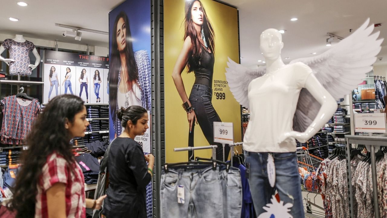 Customers at a Big Bazaar store. Credit: Bloomberg Photo