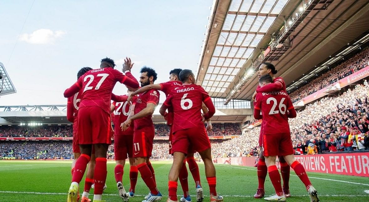 Liverpool team. Credit: IANS