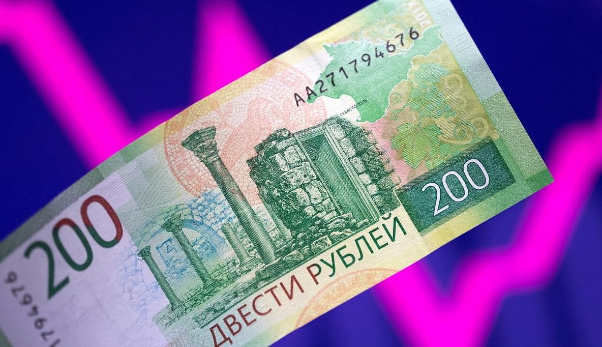 Russian rouble banknote. Credit: Reuters File Photo
