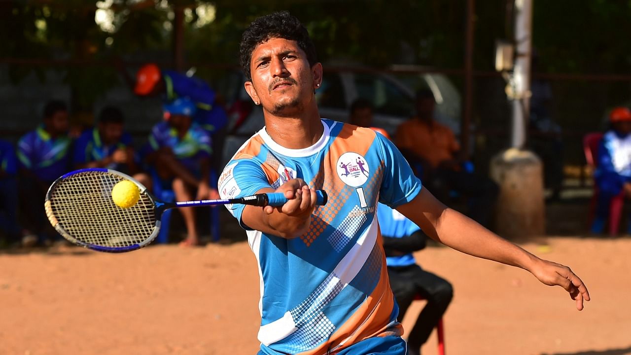 A file photo of a ball badminton tournament in Karnataka. Credit: DH Photo