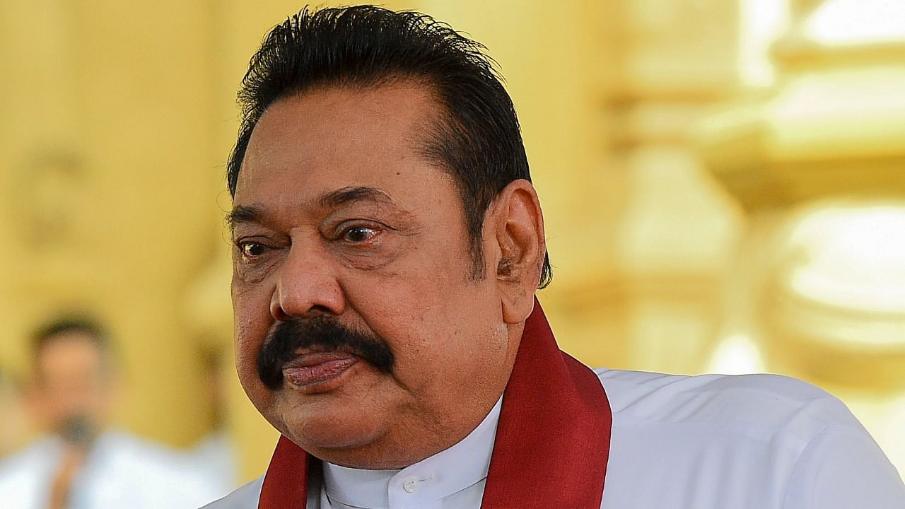 Sri Lanka's embattled Prime Minister Mahinda Rajapaksa. Credit: AFP File Photo
