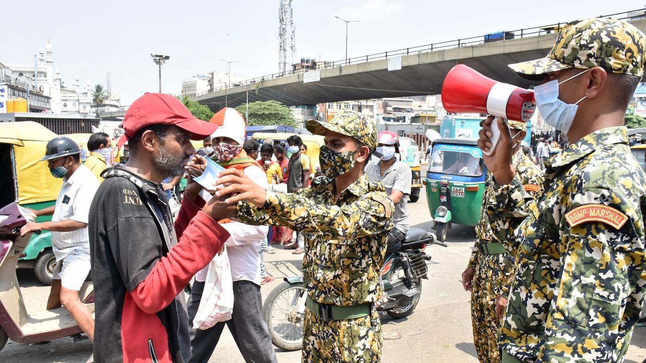 The Bengaluru Urban district accounted for 114 of the 126 cases reported in Karnataka. Credit: DH File Photo/B K Janardhan