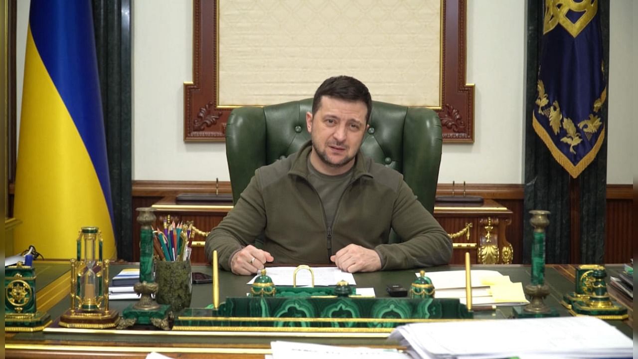 This says a lot about Russia's true attitude toward global institutions, President Zelenskyy said in a video address. Credit: AFP file photo