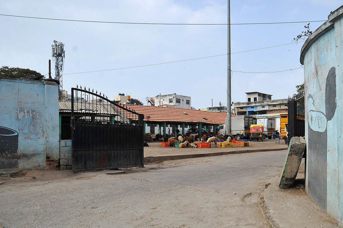 A file photo of a slaughterhouse on Tannery Road, Bengaluru. Credit: DH File Photo