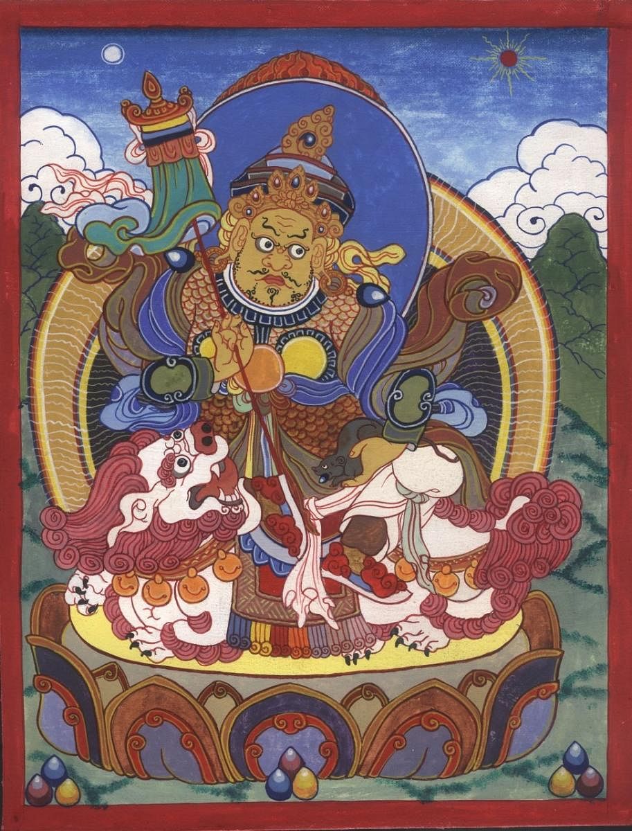 Kubera, the god of wealth, as depicted in a Mongolian artwork (Pic courtesy: Wikimedia Commons/Jahr 2002)