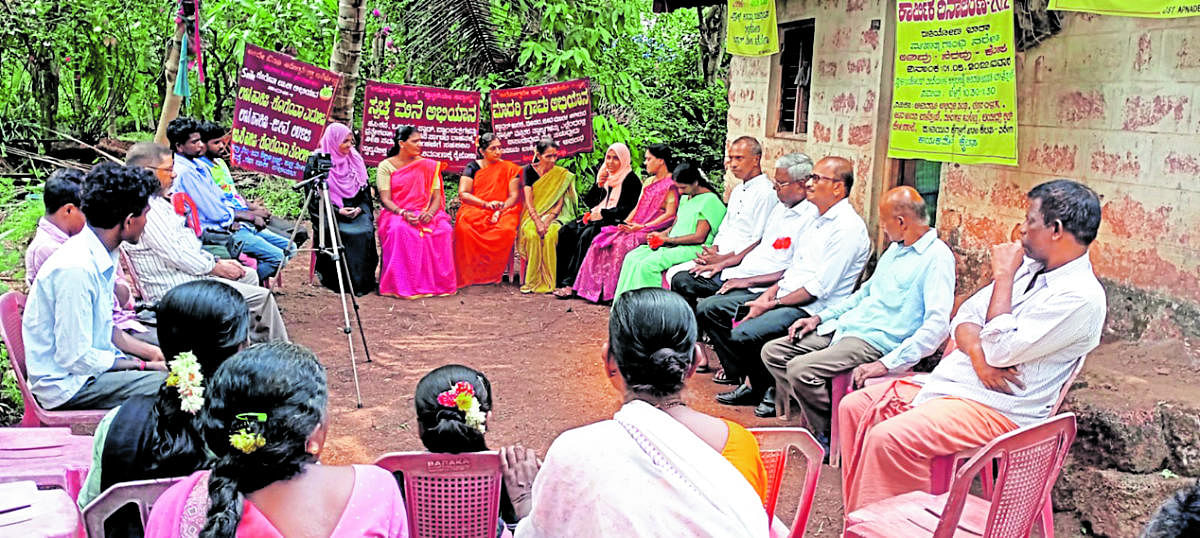 ‘Arivu-Neravu-Sankalpa’ programme was organised to create awareness among the Koraga families at Kukkadakatte Tribal Colony in Balepuni.