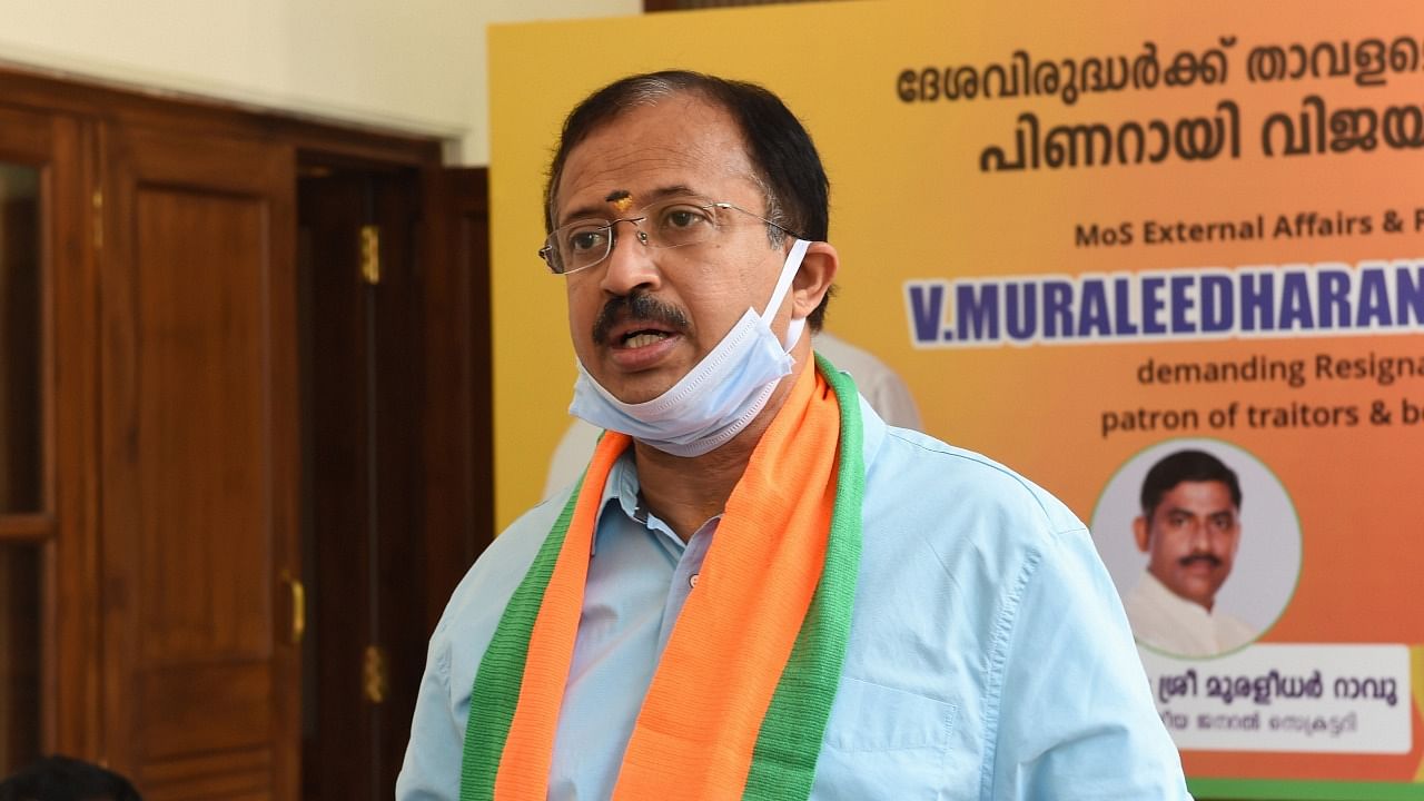 Union Minister of State for External Affairs V Muraleedharan. Credit: PTI File Photo