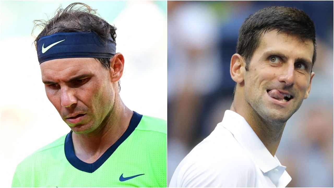Rafael Nadal, Novak Djokovic. Credit: AFP Photos