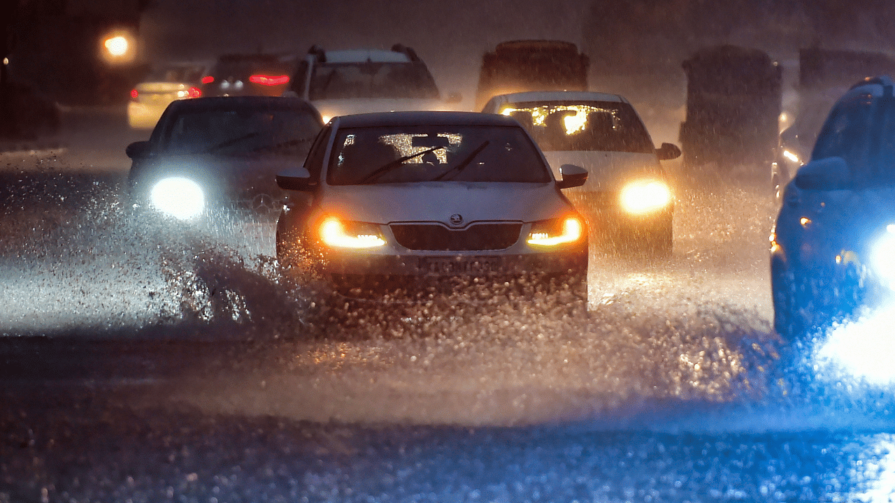 On social media, many residents of southern and eastern parts of the city posted photos and videos of the hailstorm. Credit: PTI Photo