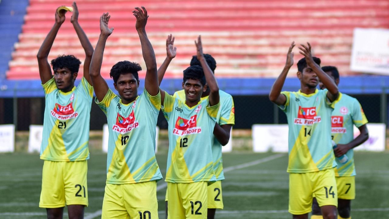 Kerala football team. Credit: DH Photo