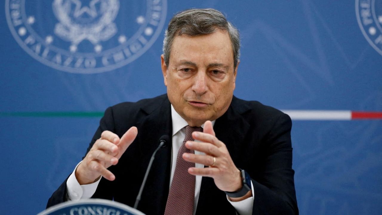 Italian Prime Minister Mario Draghi. Credit: Reuters photo
