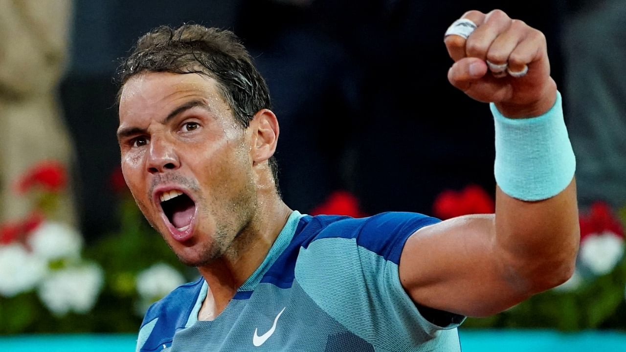 Rafael Nadal enjoyed a winning return after a six-week injury break. Credit: Reuters Photo