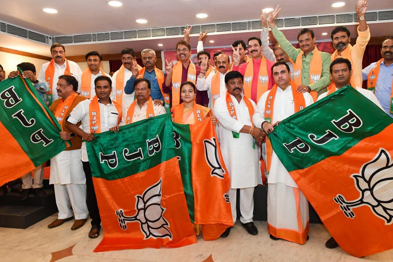 These inductions are expected to help the BJP make inroads into Mandya, Kolar and Mysuru where the Congress and JD(S) have been the traditional rivals. Credit: Special arrangement