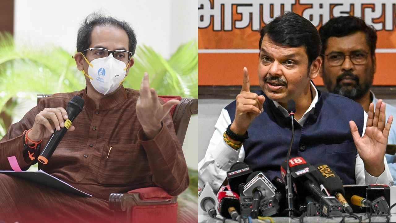 Uddhav Thackeray and Devendra Fadnavis. Credit: PTI Photo