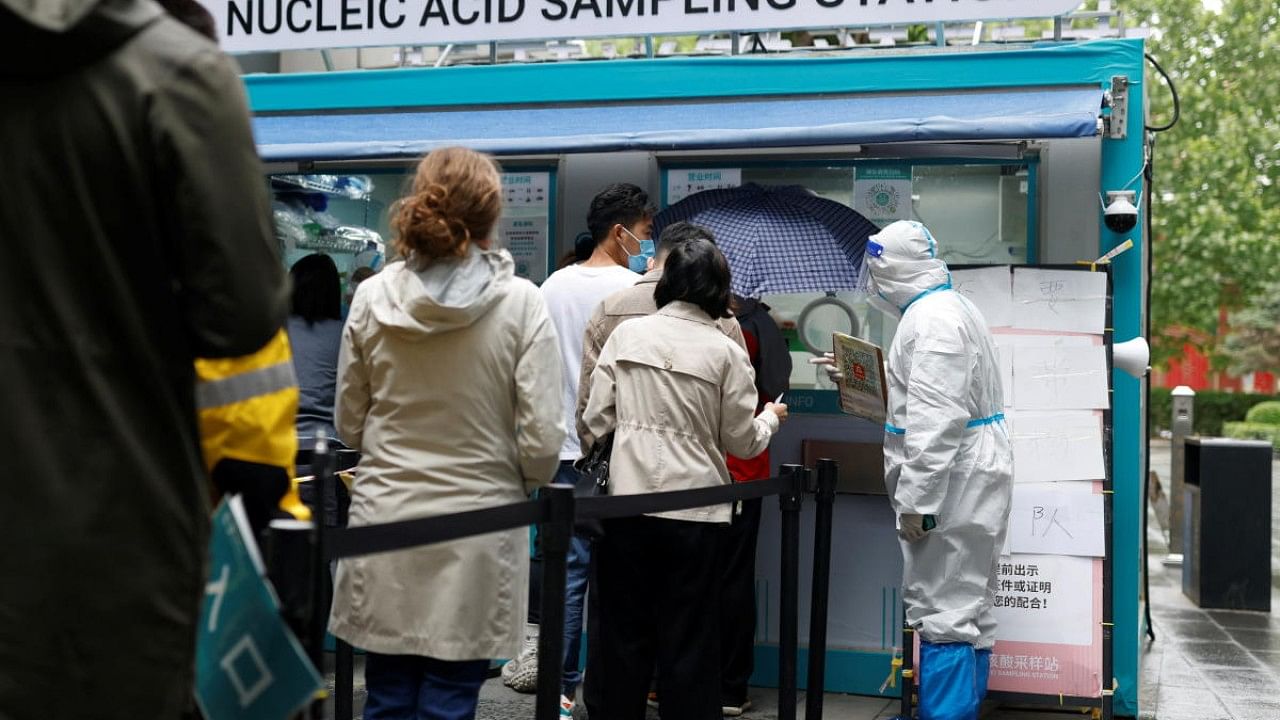 Beijing's daily Covid cases are in the dozens, much lower than Shanghai's at this point in its own outbreak, when infections were in the triple digits and rising. Credit: Reuters Photo