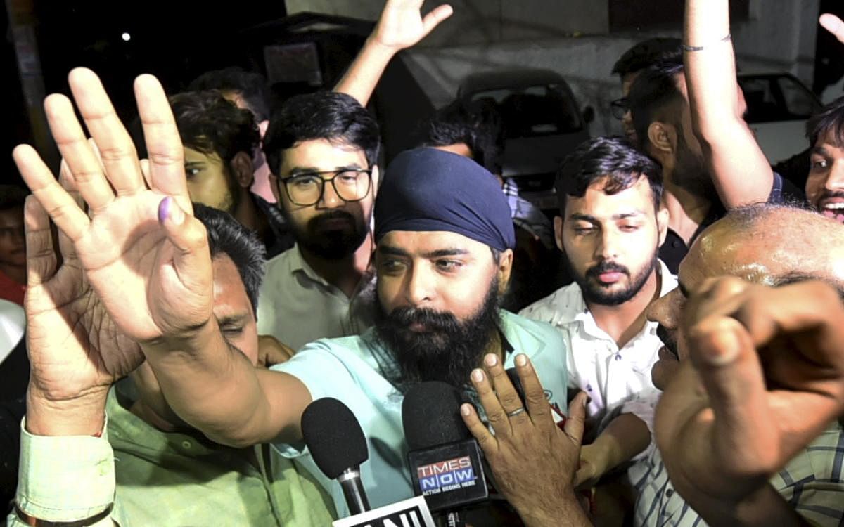 Delhi BJP leader Tajinder Pal Singh Bagga. Credit: PTI Photo