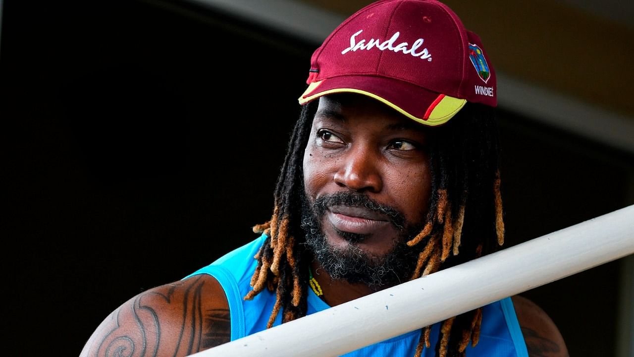West Indies batter Chris Gayle. Credit: AFP File Photo