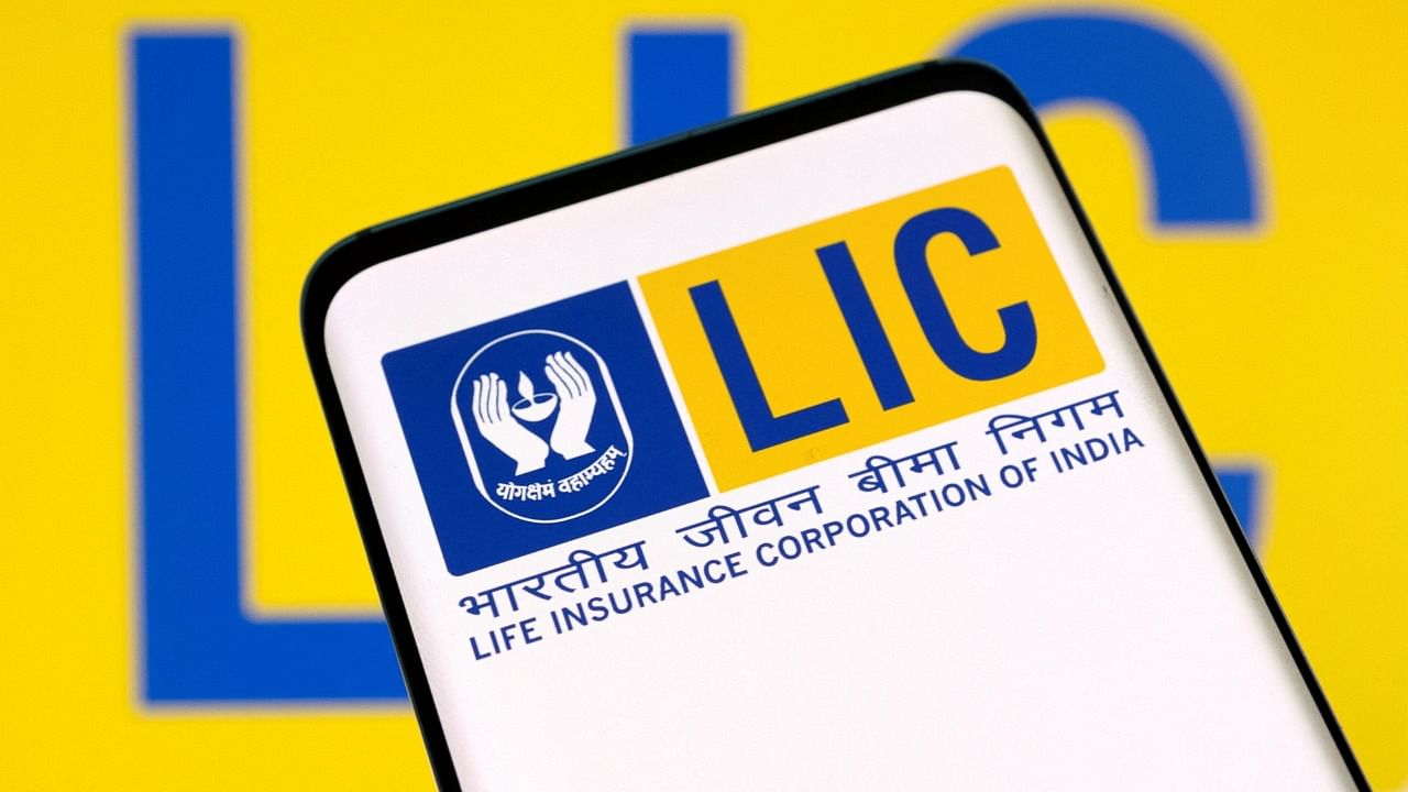  LIC (Life Insurance Corporation of India) logo. Credit: Reuters Photo