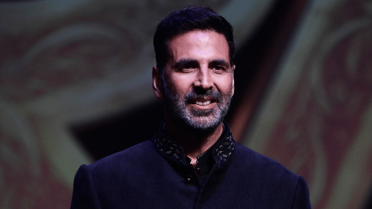 Akshay Kumar poses for pictures during the trailer launch of upcoming 'Prithviraj'. Credit: AFP Photo