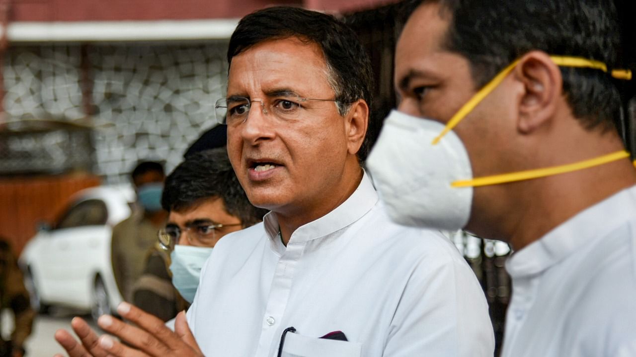  Congress leader Randeep Singh Surjewala. Credit: PTI Photo