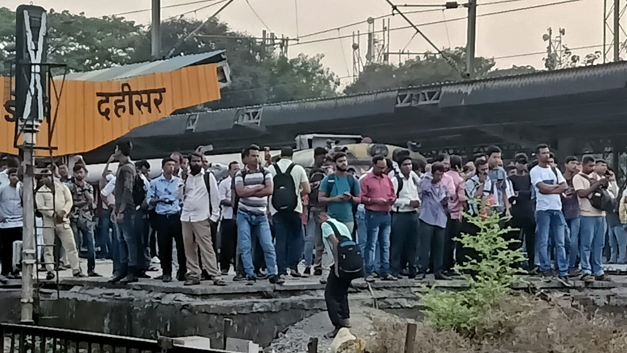 Commuters stranded due to the disruption. Credit: Special Arrangement
