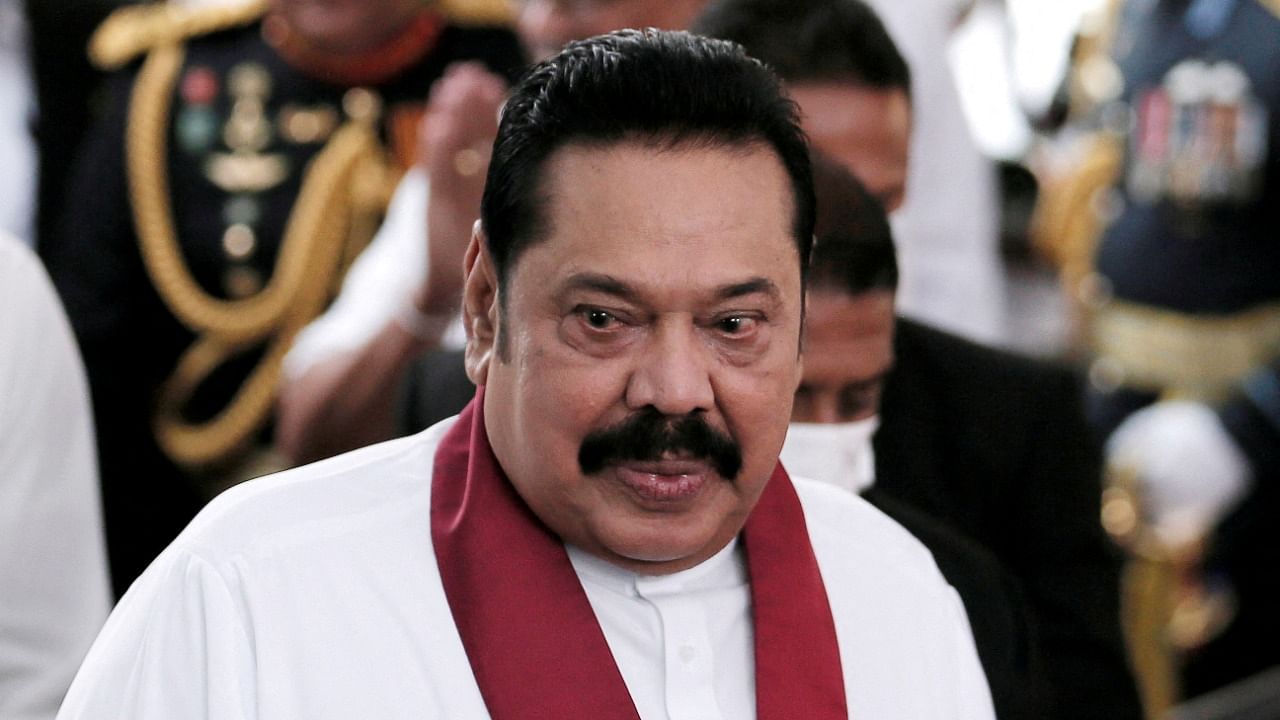 Former Sri Lanka PM Mahinda Rajapaksa. Credit: Reuters File Photo