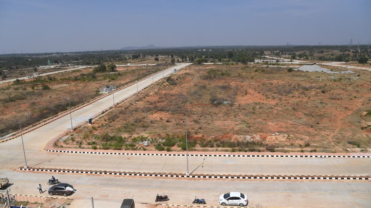 KIADB Industrial Hub, at Vasanth Narasapura, in Tumkur. Credit: DH Photo