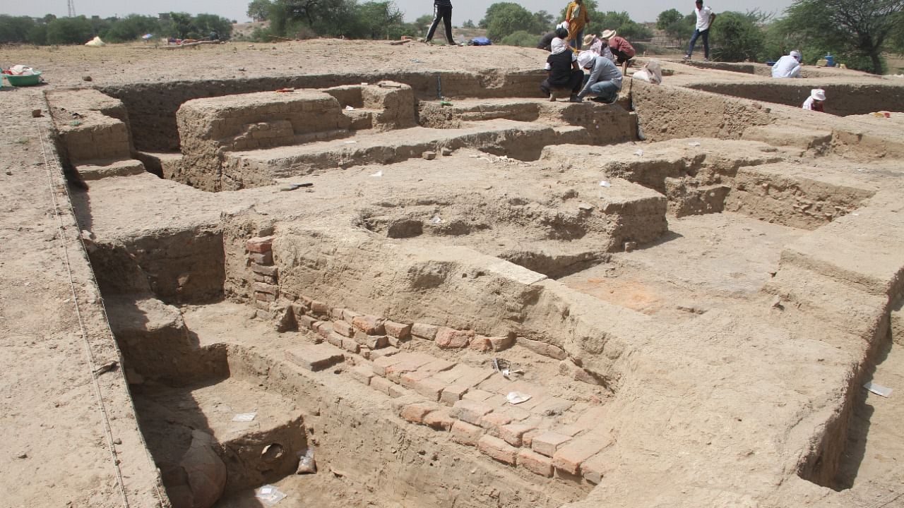The excavation site at Rakhigarhi in Haryana. Credit: Special Arrangement