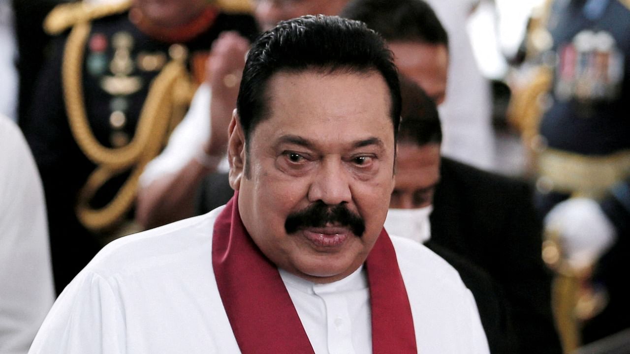 Former Sri Lanka PM Mahinda Rajapaksa. Credit: Reuters File Photo